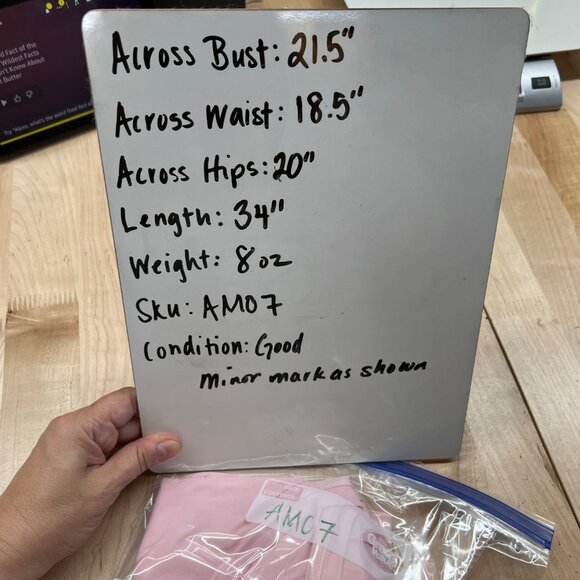 St. Roche Pink Echo Mini Dress Supima Cotton Padded Shoulders Size XL - Picture 11 of 13